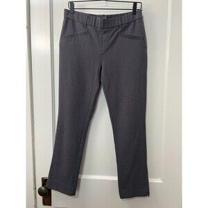 ZARA Trafaluc Women's Pants Navy Blue Red Dot Print Side Zipper Stretch Size L